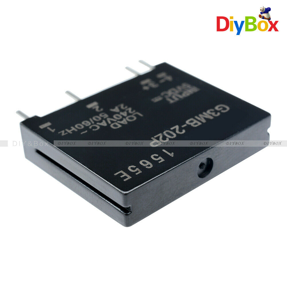 5x G3MB-202P-5VDC DC-AC PCB SSR In 5V DC Out 240V AC 2A Solid State Relay Module