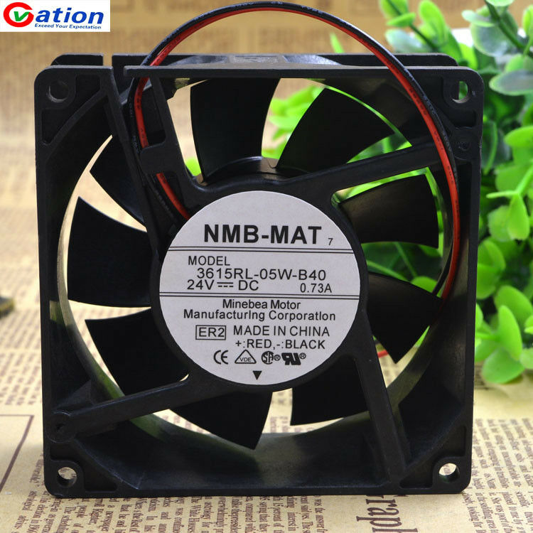 For 1 PCS NMB Fan 3615RL-05W-B40 9038 9CM DC 24V 0.73A 2 Pin