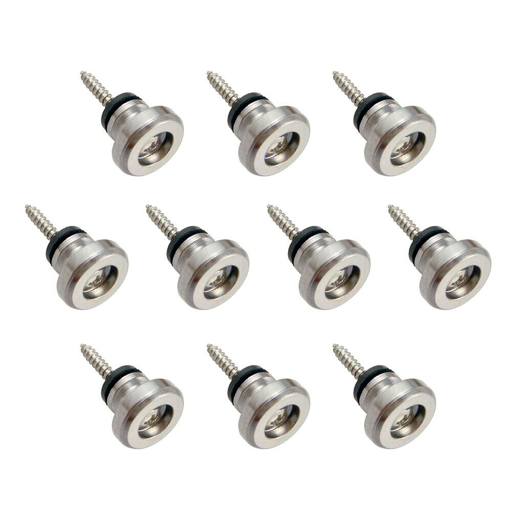 10pcs Metal Guitar Strap Lock Button Buckle for Guitar Bass Ukulele Accessories