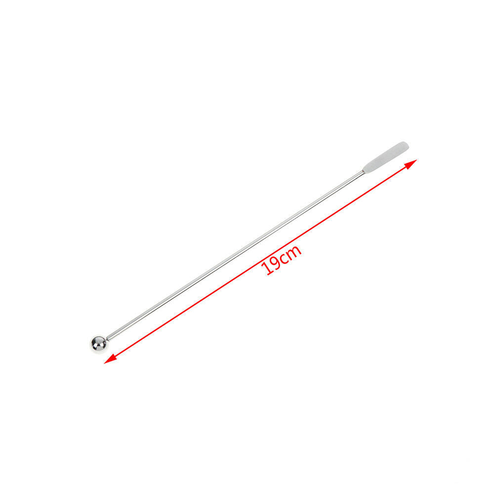 Swizzle sticks metal- stainless steel mixing cocktail coffee stirrers wine Tt