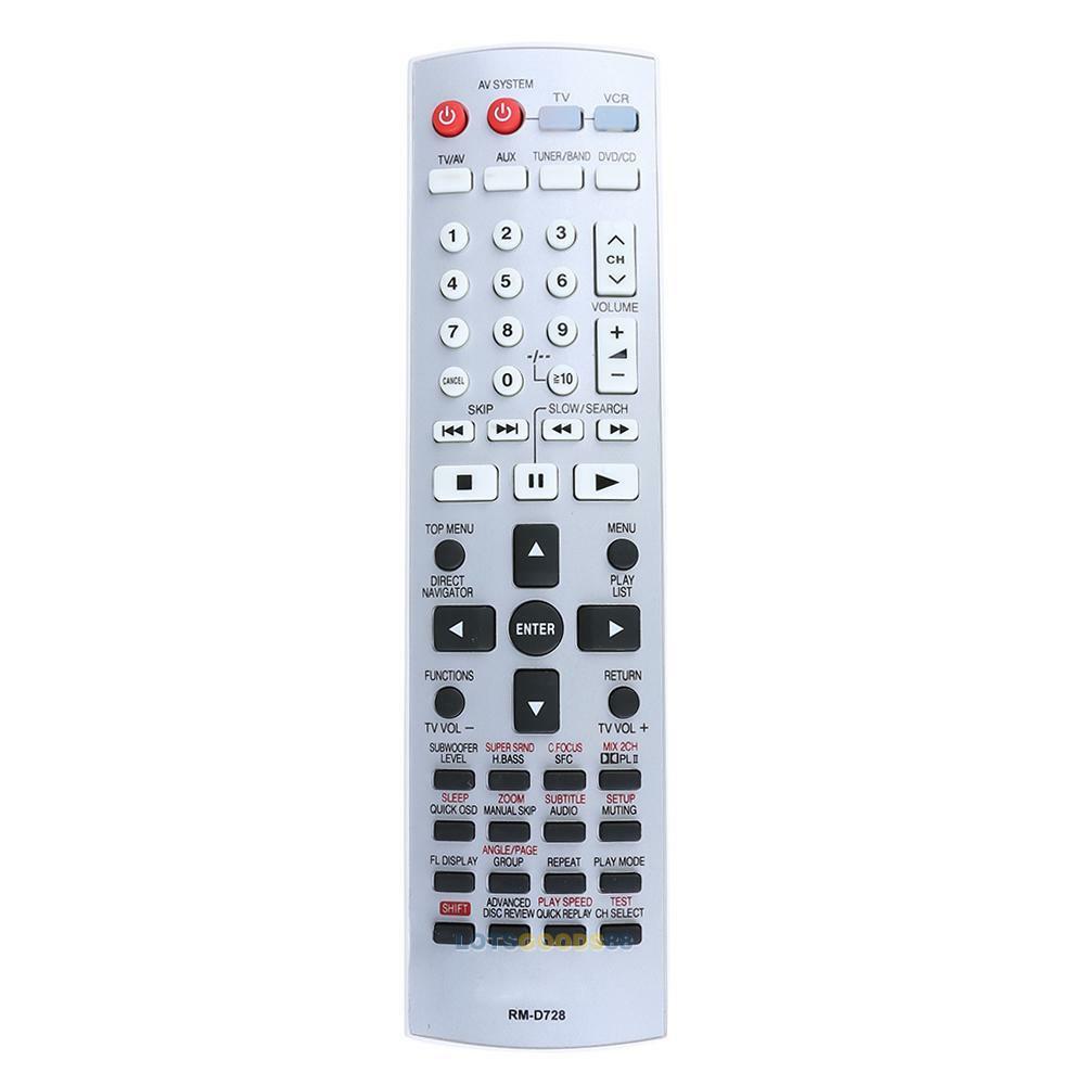 RM-D728 Universal Remote Control Replacement for Panasonic DVD Home Theater