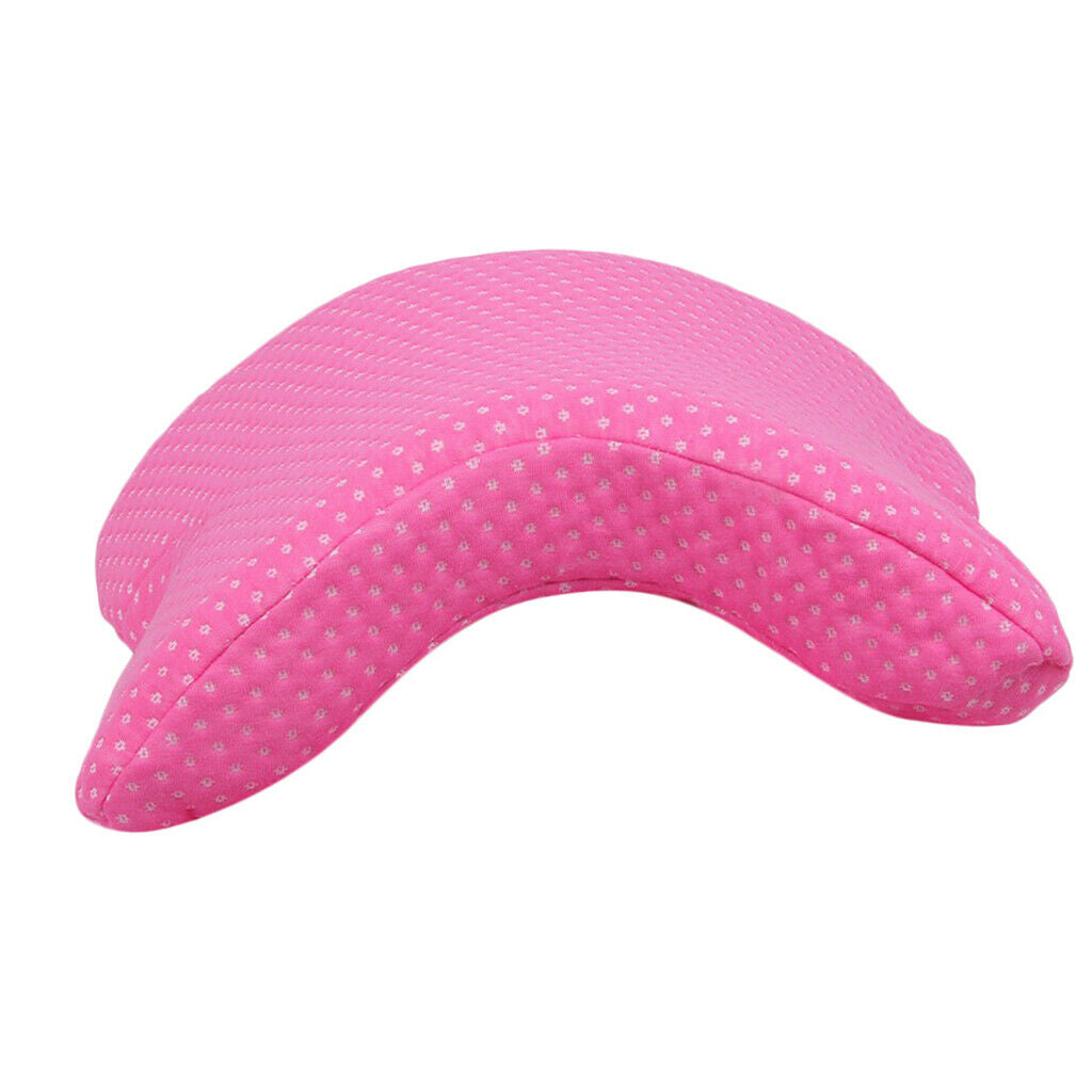 Hand Pillow Couples Pillow Breathable for Naps Work Sofa 35x30x13cm Red