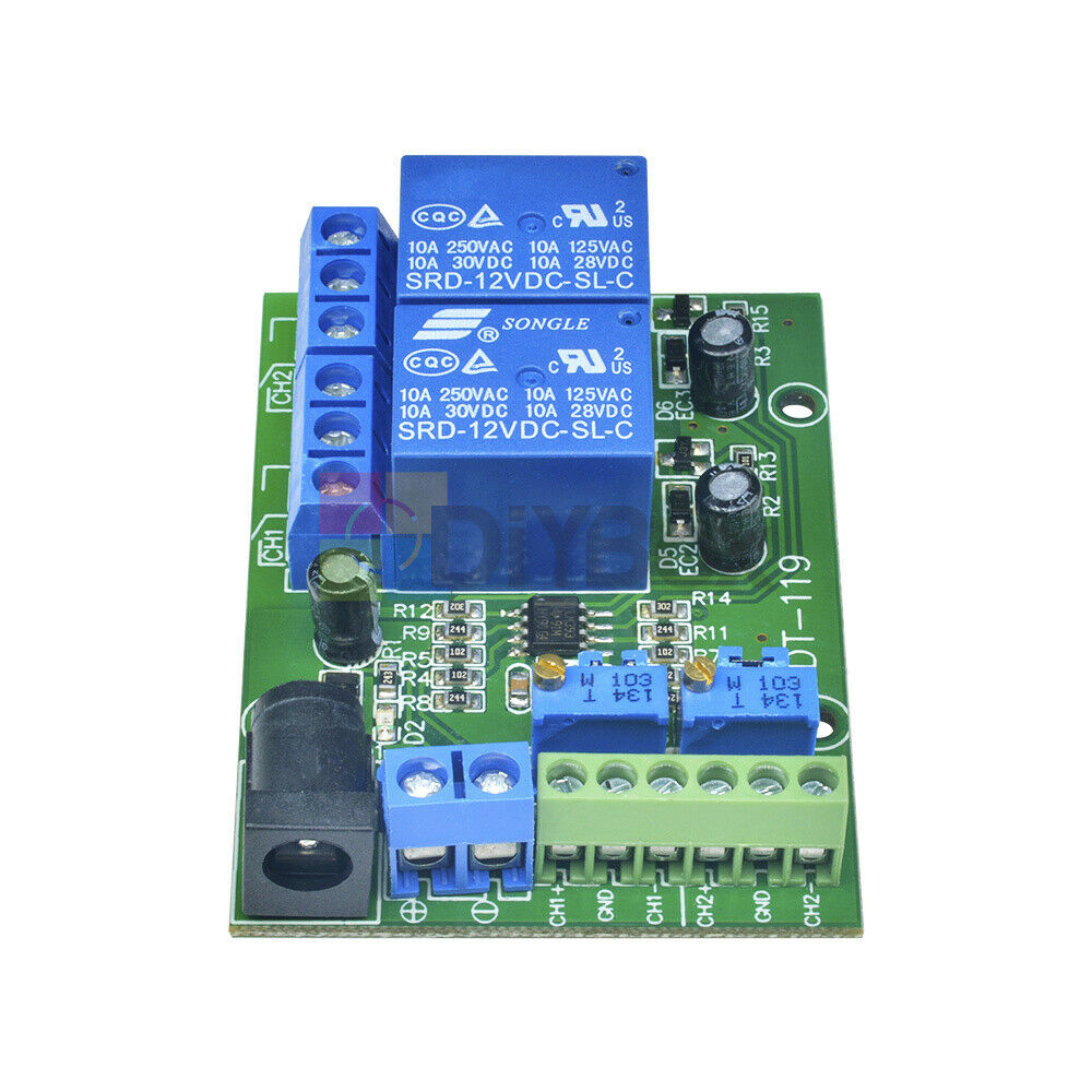 DC 12V 52mA 2Channel Voltage Comparator Stable LM393 Comparator Module New