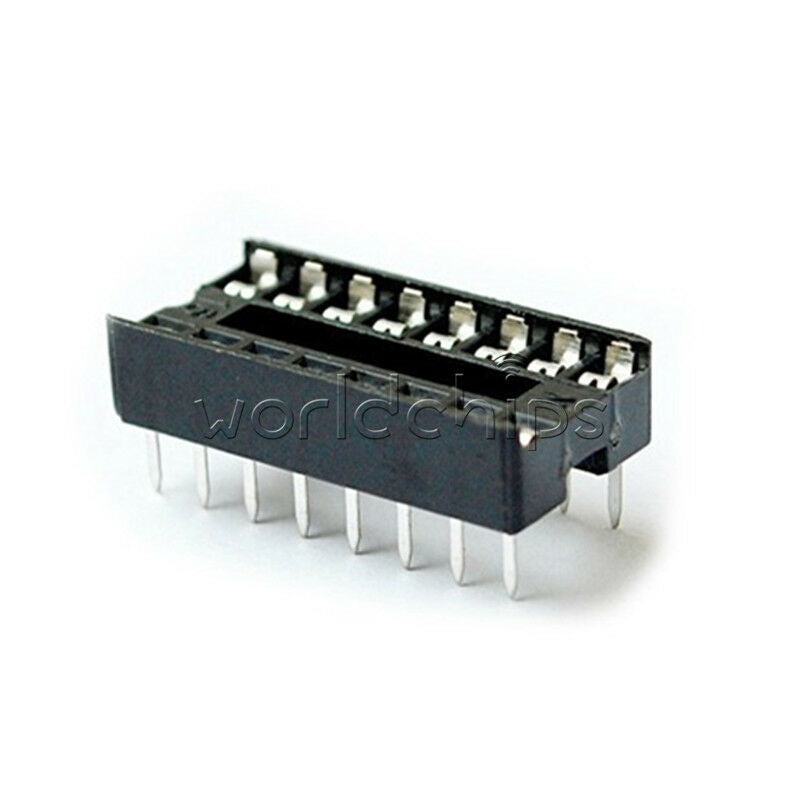 50PCS 16 Pin Integrated Circuit IC Sockets Adaptor Solder Type