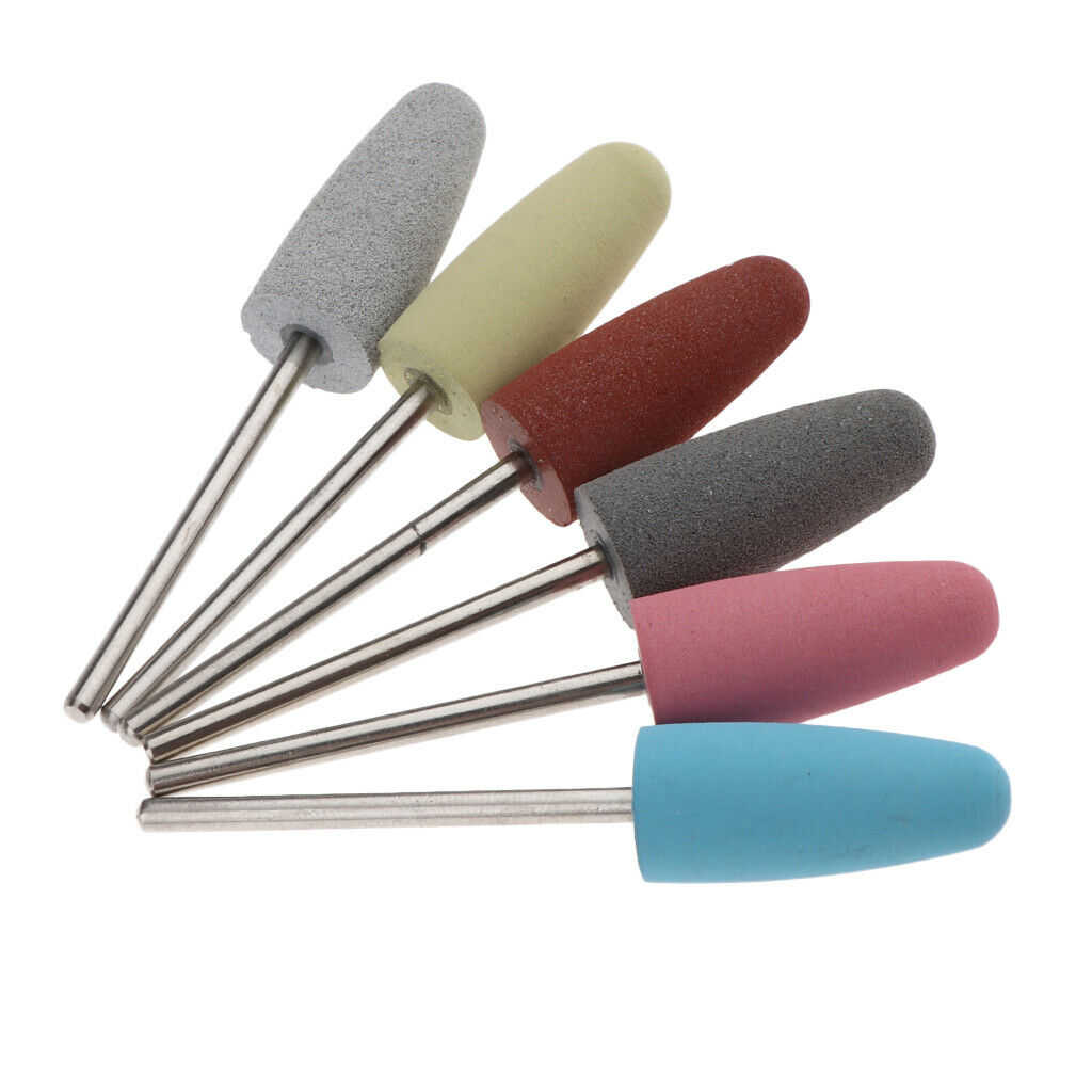 6Pcs Professional Manicure Pedicure Nail Drill Bits for Electric Files JG-10
