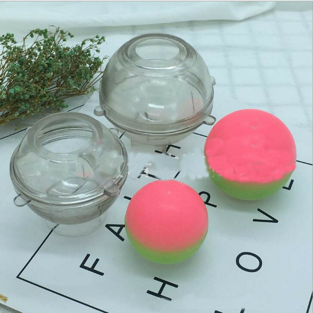 2pcs Round Sphere Shape Plastic Candle Mould Soap Mold for Candle Making