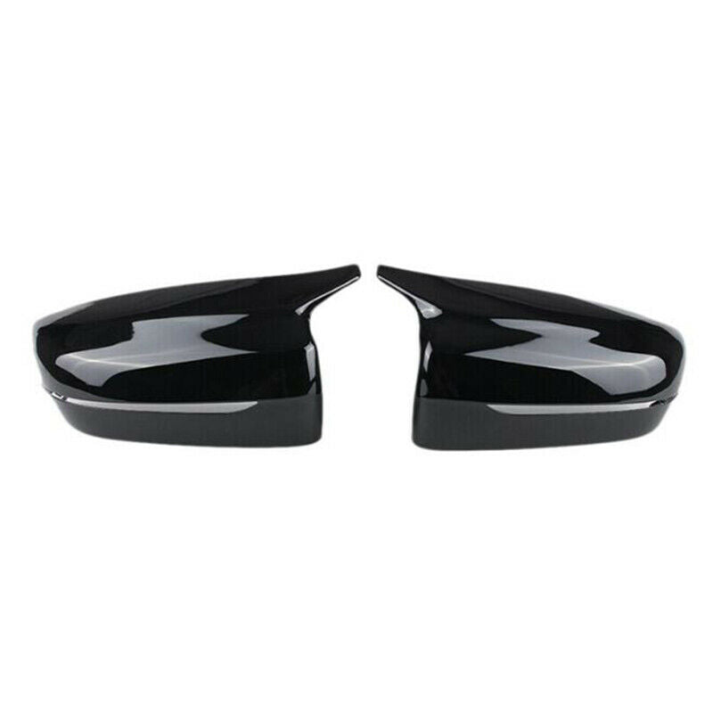 2x For BMW 5-Series G30 G20 2017-21 Glossy Black Side Mirror Cap Rearview Cover