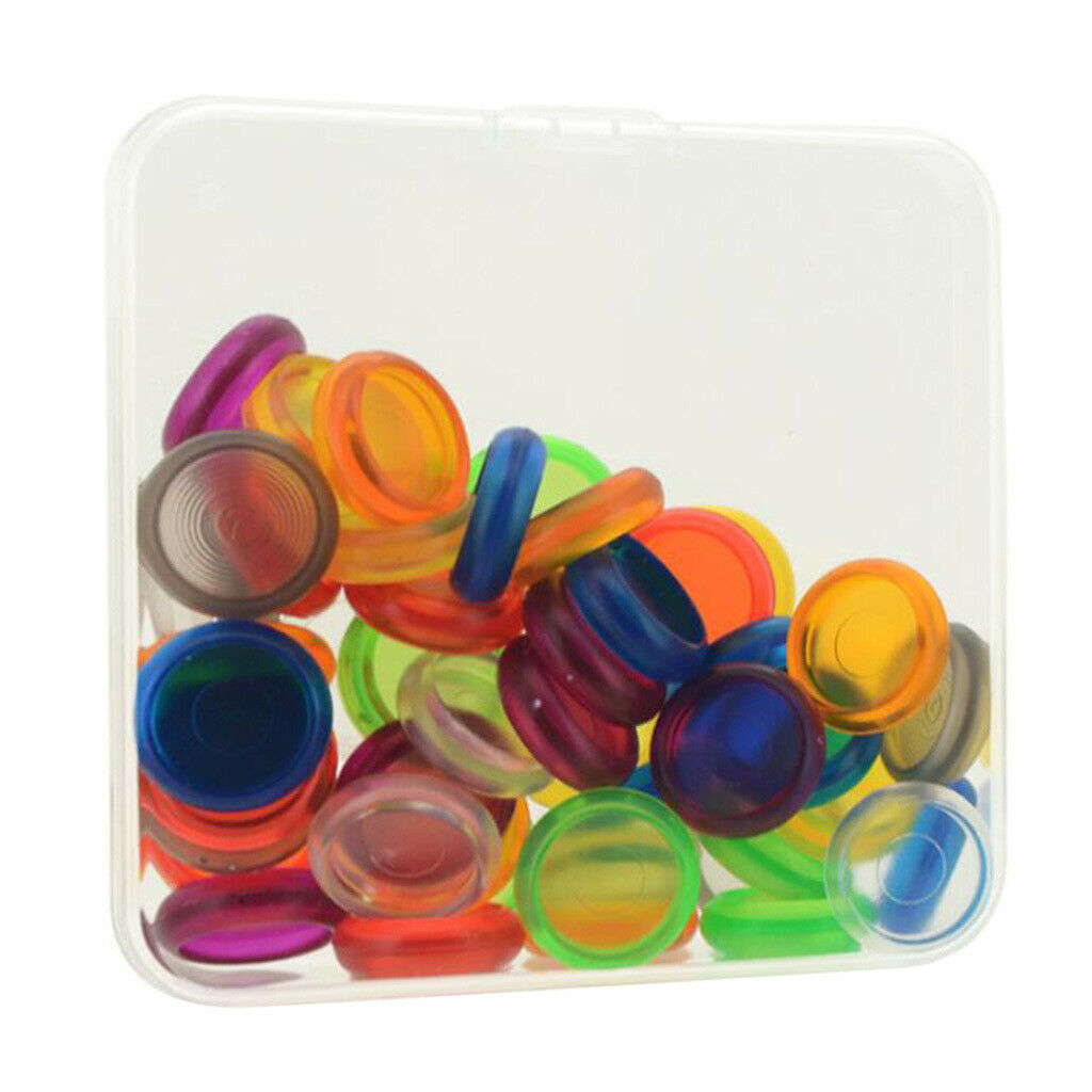 50 Pieces Plastic Discs Loose Leaf Binding Ring Clip Holder DIY Stationery