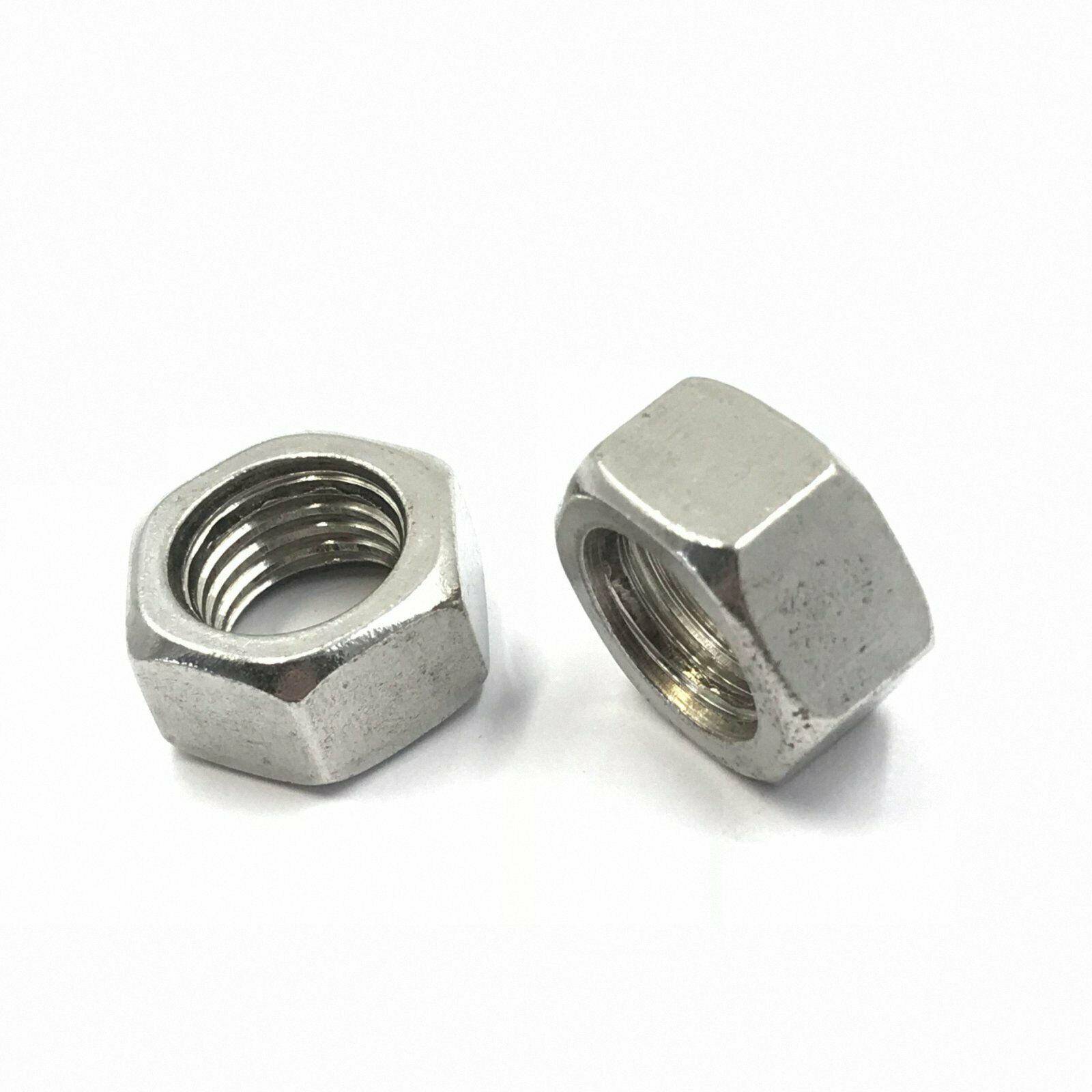 New 2Pcs M4 x 0.7 Metric Left Hand Thread Stainless Steel Hex Nut [M1]
