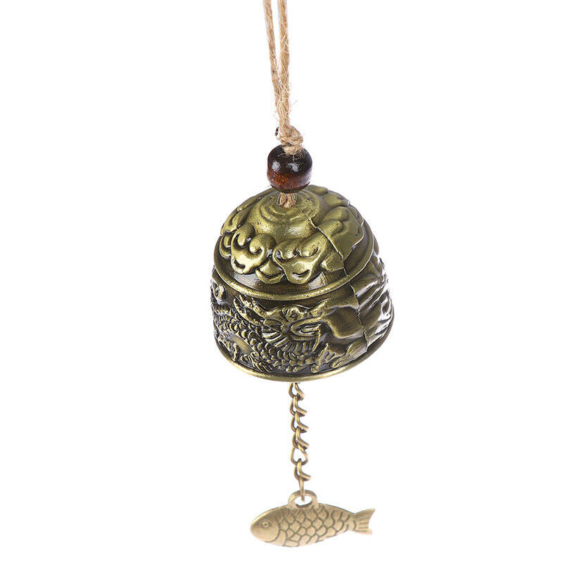 Dragon/Fish Feng Shui Bell Blessing Good Luck Fortune Hanging Wind Ch gtJ.l8