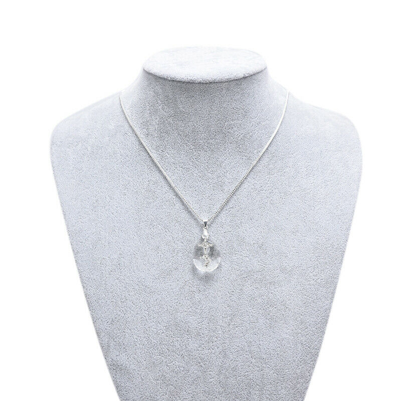Teardrop Crystal Cross Necklace Engagement Wedding Jewelry Pendant Lover .l8