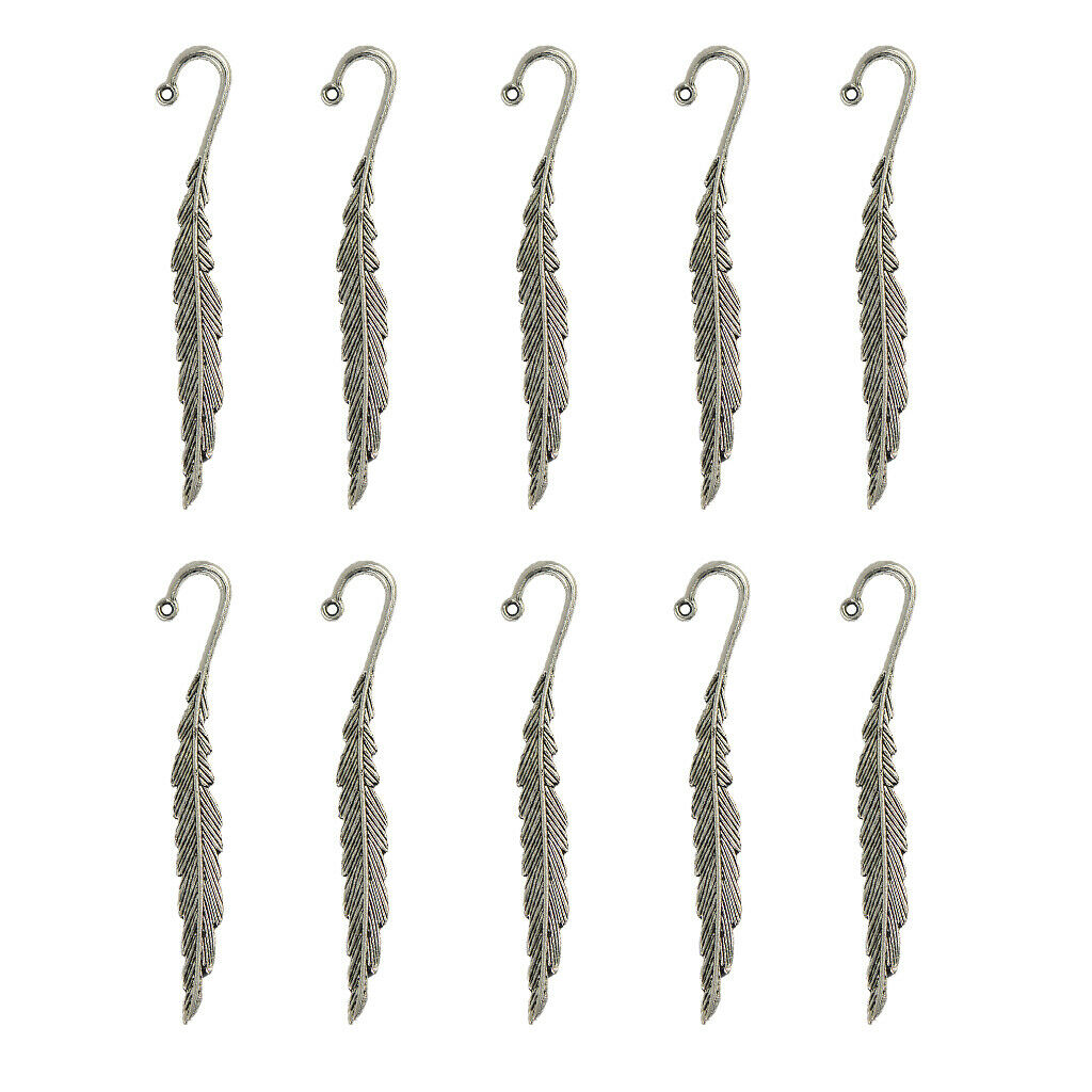 30 Pieces Feather Bookmark Beading Pendants Jewelry DIY Decorations Access