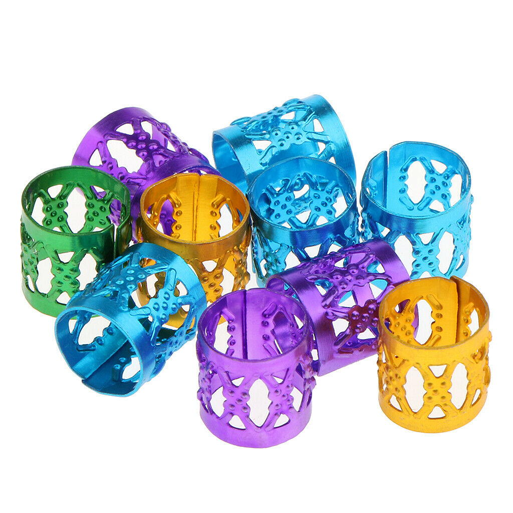 Lots 160pcs Fashion Women Dreadlock Beads Hair Braid Rings Cuff Clips Tubes