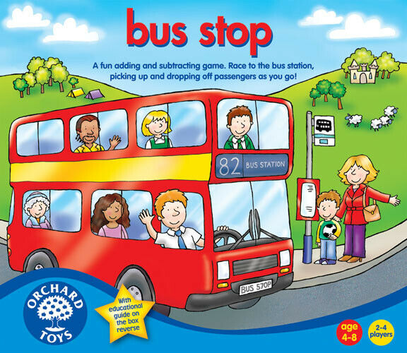 Orchard Toys 032 Bus Stop  Kids Childrens Toddler Fun Learning Game 4 - 8 Years