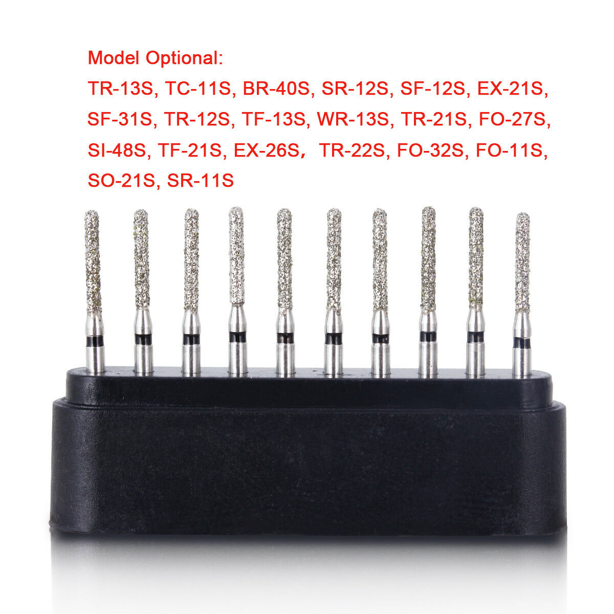 100 boxes Dental Handpiece Diamond Burs SR-11S Super CoarseTips AZDENT 8MM