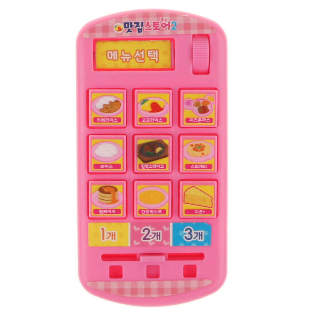 Pretend Play Food Store Set, Dessert, Food Ordering Machine, Cash and Other