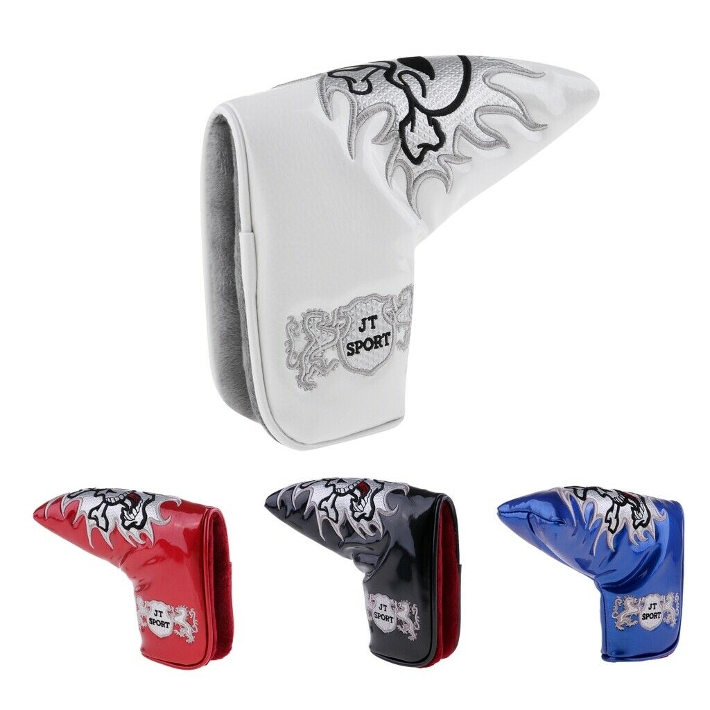 Set of 2 Golf Putter Head Covers, Golf Club Putter Protector Covers, Golf Mallet