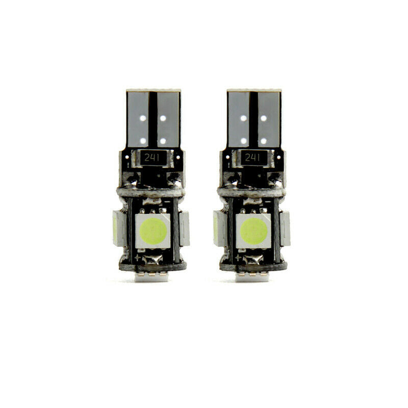 2X Super White T10 5SMD LED Bulbs Car Interior License Plate Light 168 194 2825