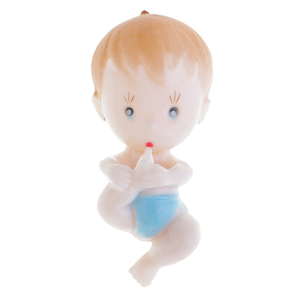12 Pieces Cute Baby Foot Boys Girls Party Favor Christening Baby Shower Blue