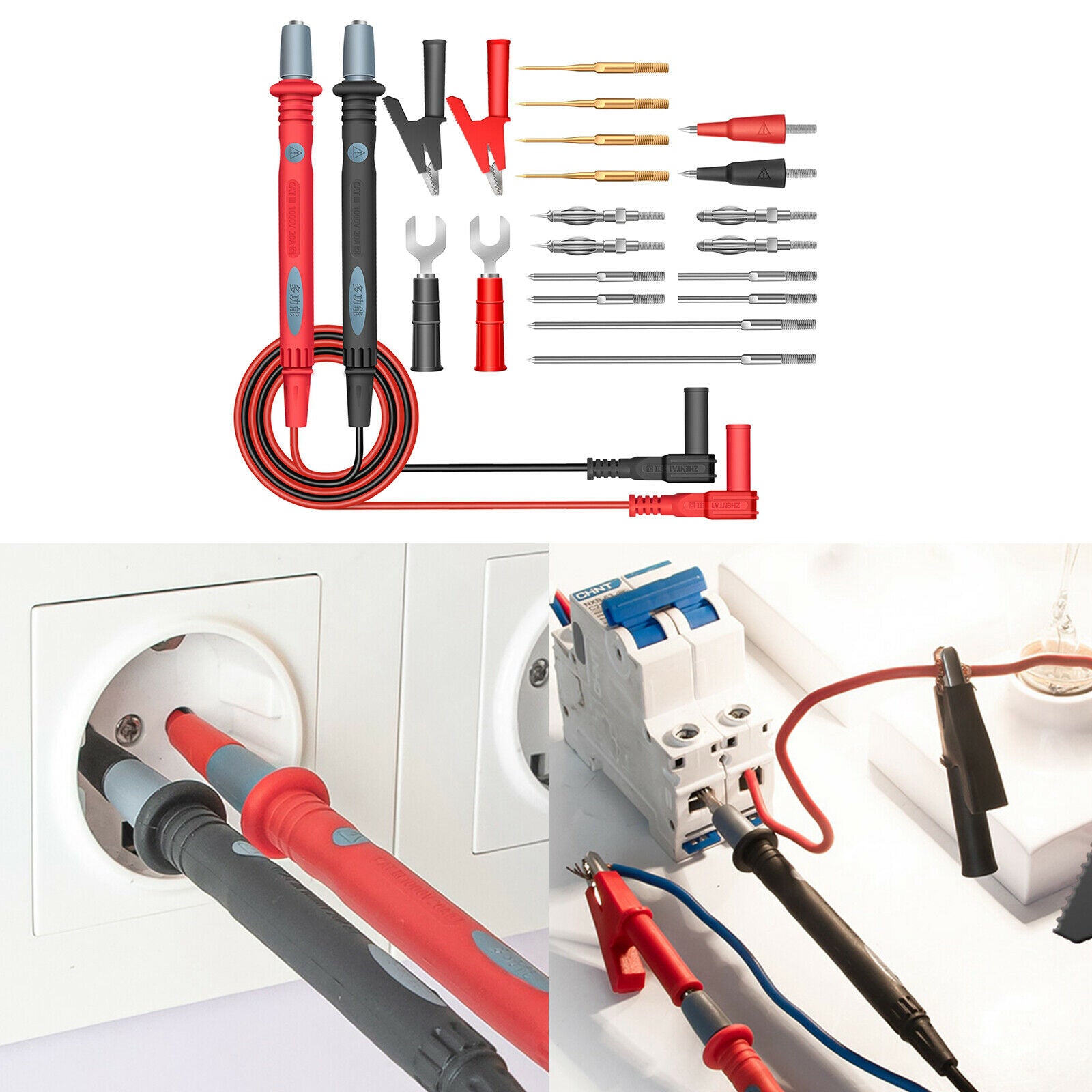 22-Kit Automotive Test Lead KIT, Test Probes, Rear Probe Pins
