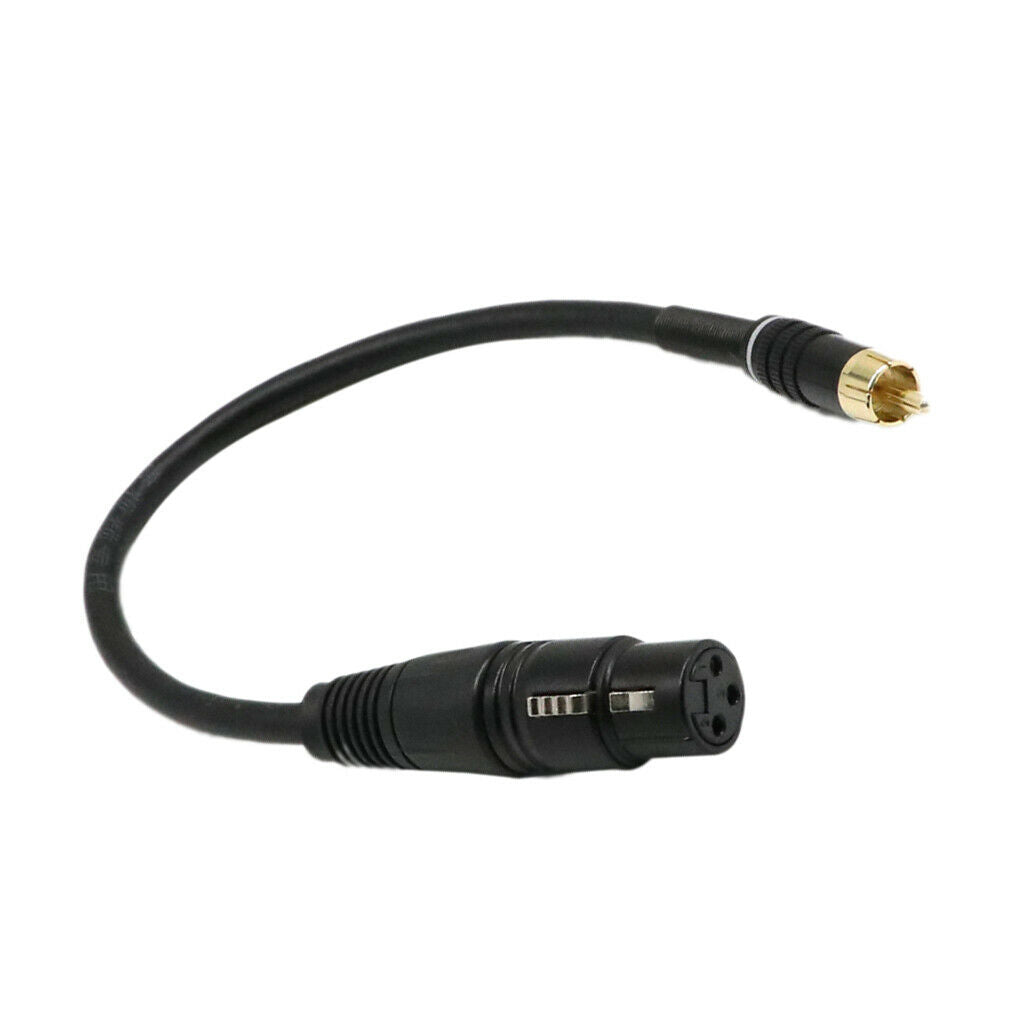 1Ft XLR Female To RCA Male Plug For Microphone Subwoofer Mixer Cable