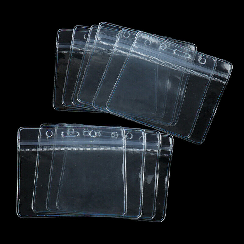 10Pcs Waterproof Clear Plastic Vaccination Card Protector  Sleeve Cards Cove Qx