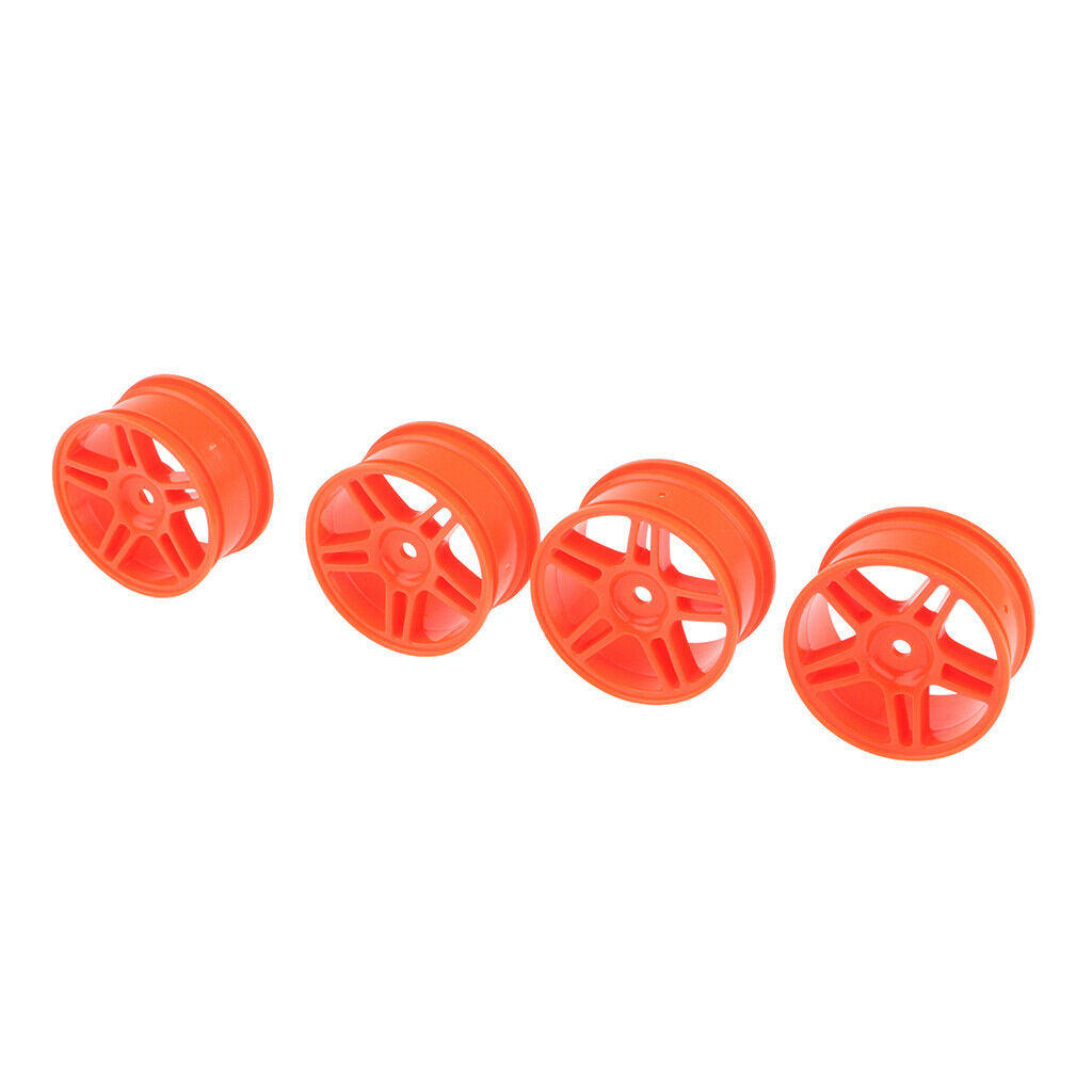4PCS 1:10 Racing Car Wheel Rim for HSP94123 RC Cars Accessories Red