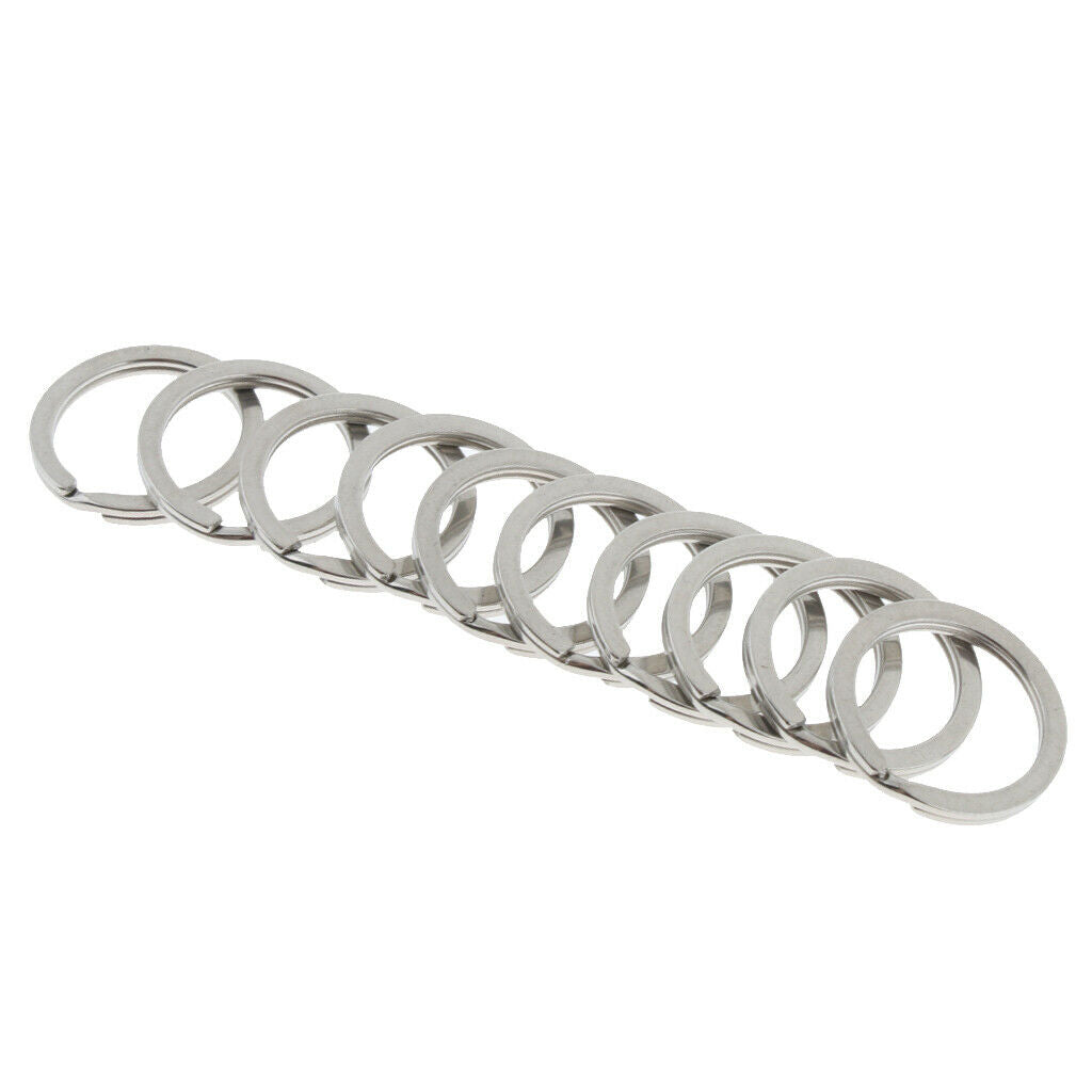 60Pcs Stainless Steel O Ring Sports Key Chain Buckle Holder for Outdoor Camping