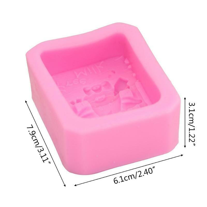 Cartoon Cow Cattle Silicone Soap Mold Fondant Candy Mould Cake Chocolate Decor
