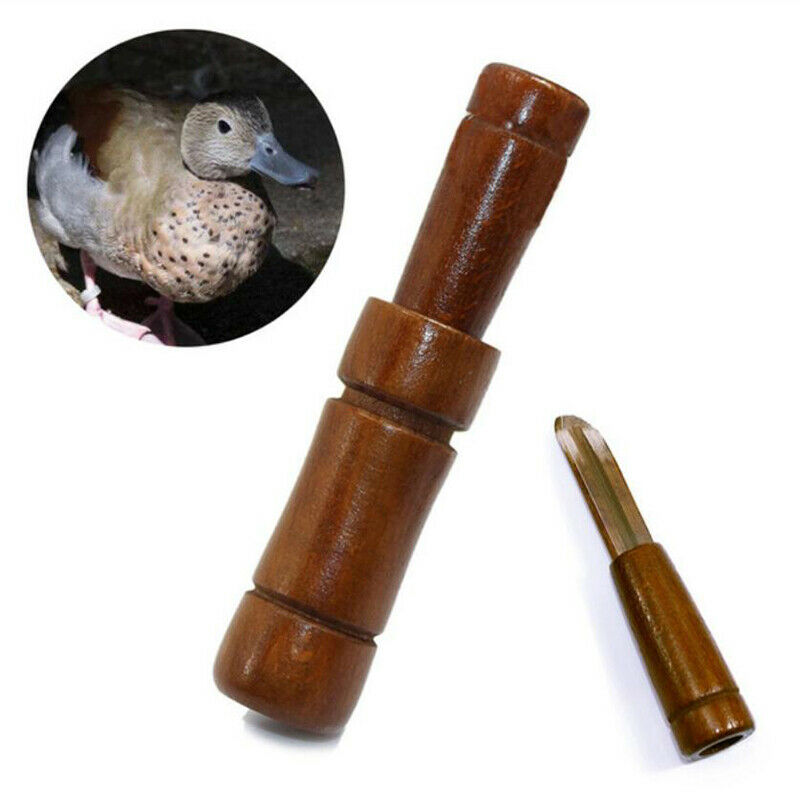 Wooden Duck Hunt Call Whistle Outdoor Hunting Goose Decoy Whistle Hunter ToolI7