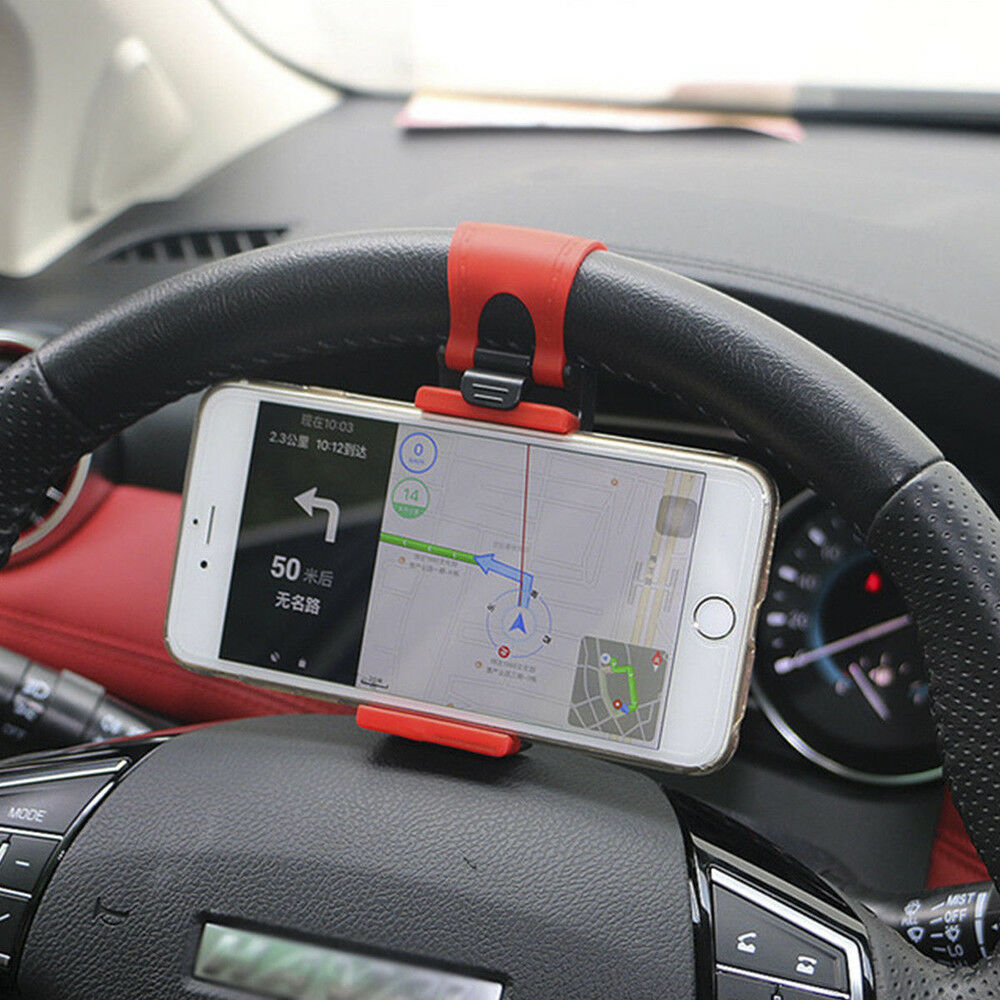 1PC AUTO DECORATIVE ACCESSORIES Clip Car Steering Wheel Bicycle Handlebar Holder