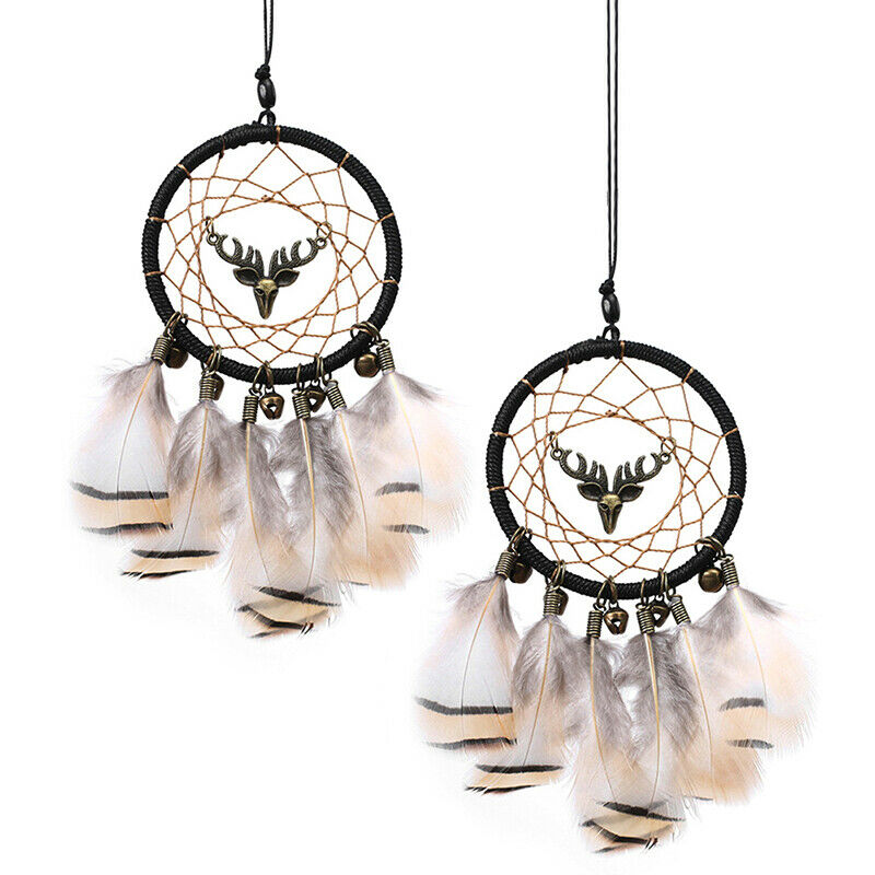 Mini Dream Catcher With Natural Feather Dreamcatcher Hanging Wind Chime