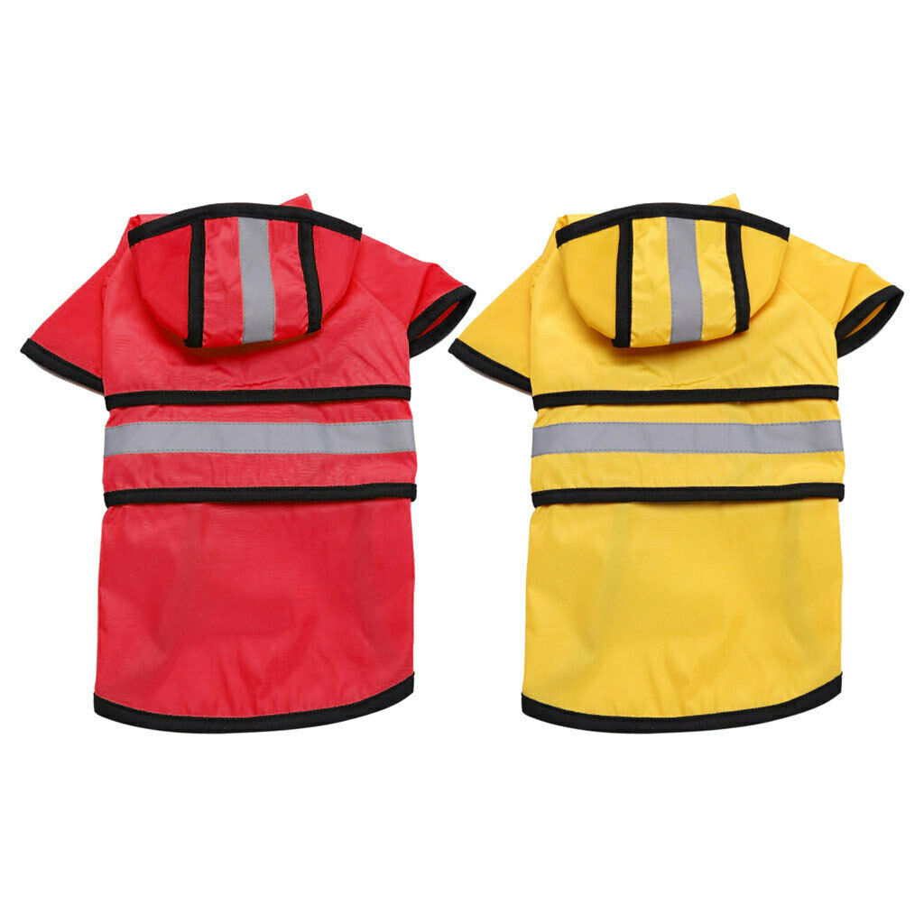 Dog Raincoat Raincoat Reflective Rain Rainwear Safety for Small Dog Yellow L