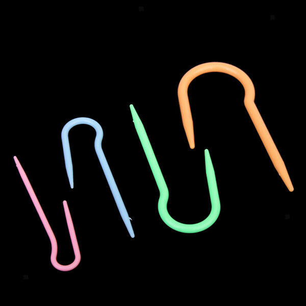 Knitting 20 Crochet Stitch Pad 4 Curved J Hooks with 3 Cord Needles Set