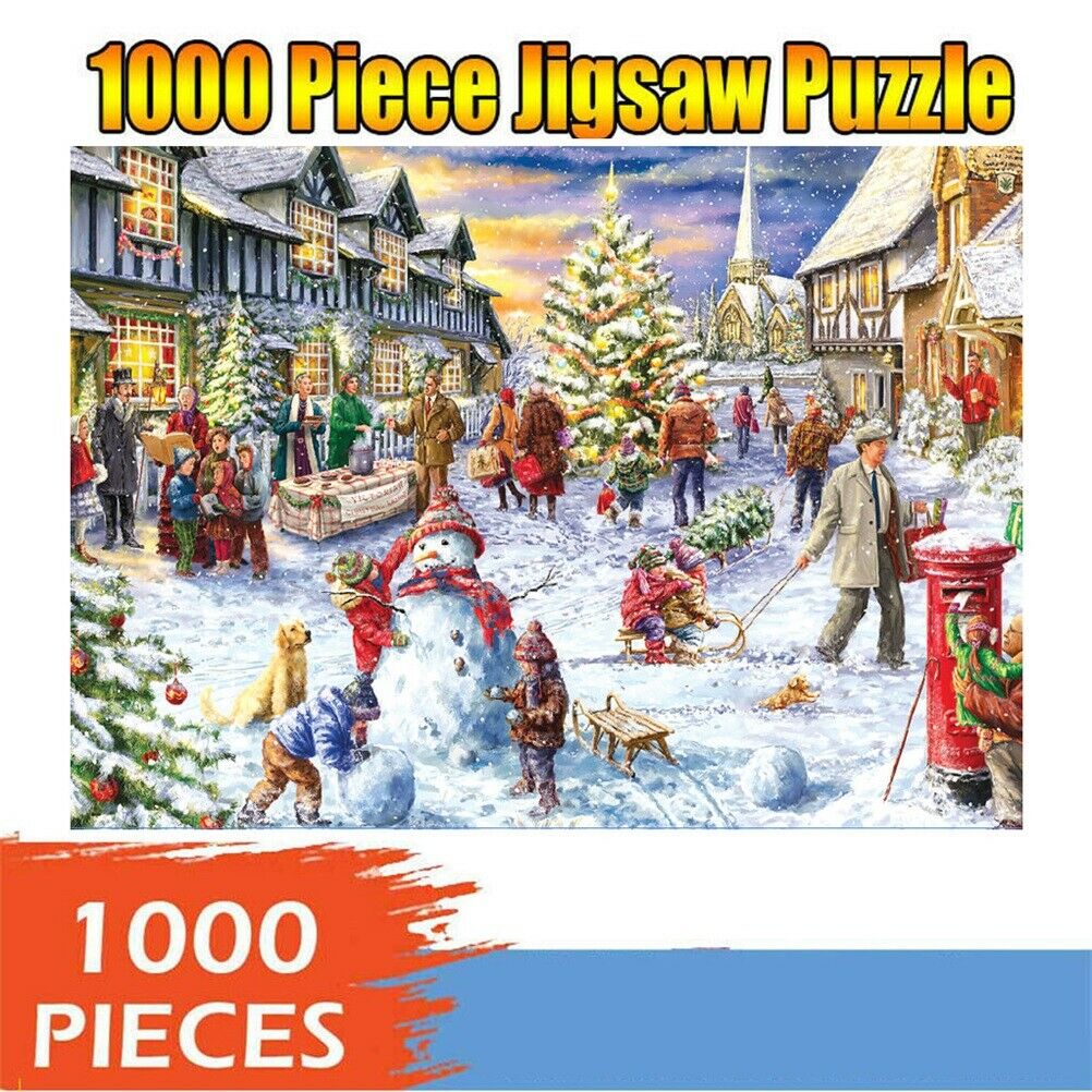 1000Pcs Jigsaw Puzzle For Adults Kids Christmas Tree Puzzle Game Toys Home Decor