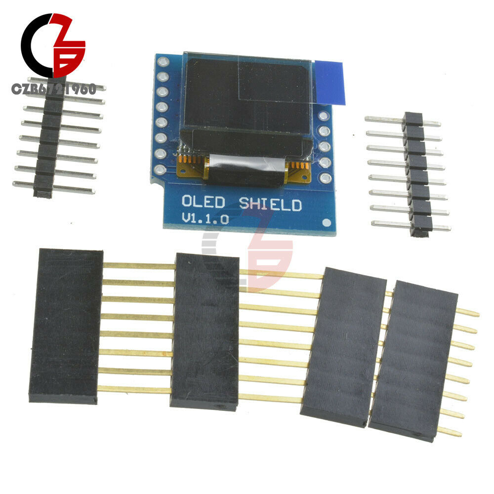 5pcs Wemos D1 Mini 0.66" OLED SSD1306 64x48 Shield for ESP8266 Arduino NodeMcu