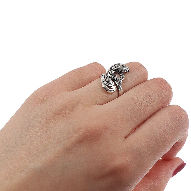 1X Adjustable Knitting Loop Crochet Loop Knitting Fish Ring Accessor.l8