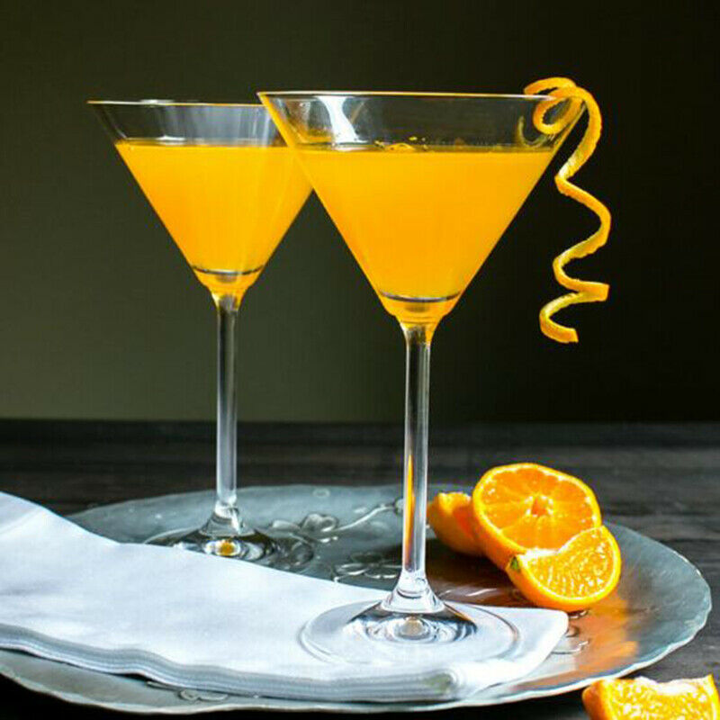 6Pcs Plastic beverage Transparent Goblet Cup Wine Cocktail Disposable Party Pb