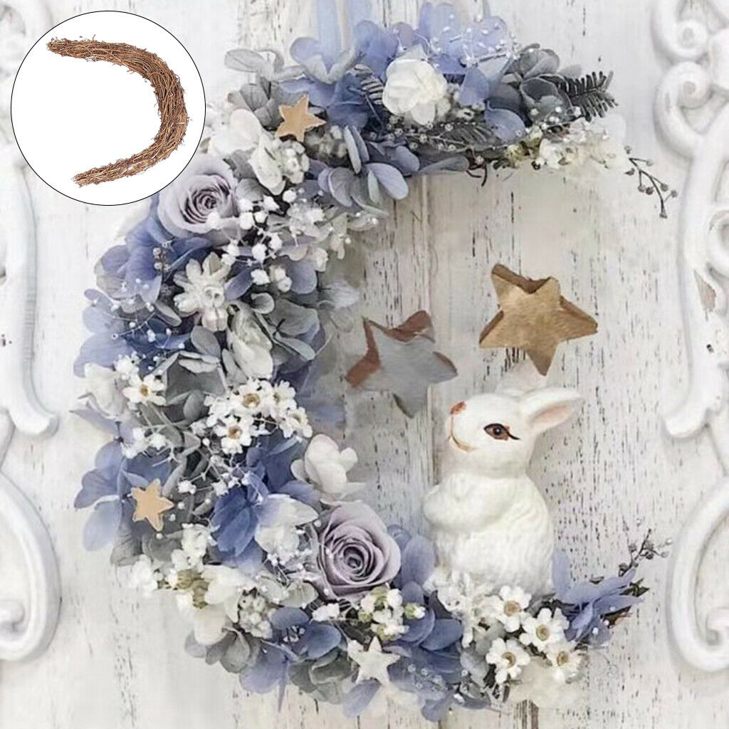 25x30cm Wreath DIY Rattan Dried Garland Making Frame Holiday Party Wreaths