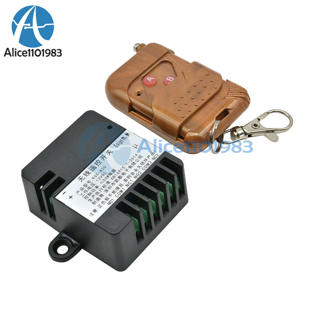 DC 12V 2CH RF Switch Transmitter + 433MHz Receiver + Protective Shell