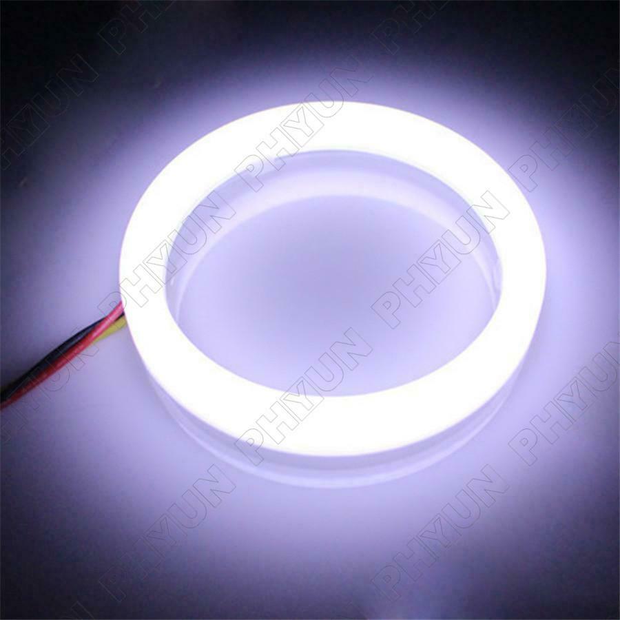 2x 100MM LED Angel Eyes Halo Rings Car SUV Headlight DRL Daytime Running Light
