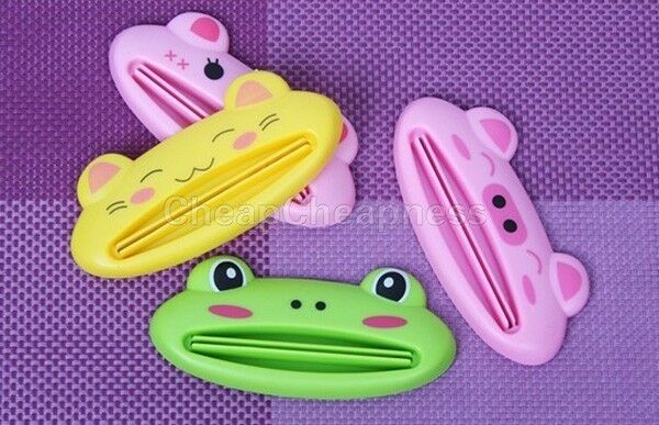 Fad Bathroom Tube Rolling Holder Easy Toothpaste Dispenser Cartoon Squeeze.l8