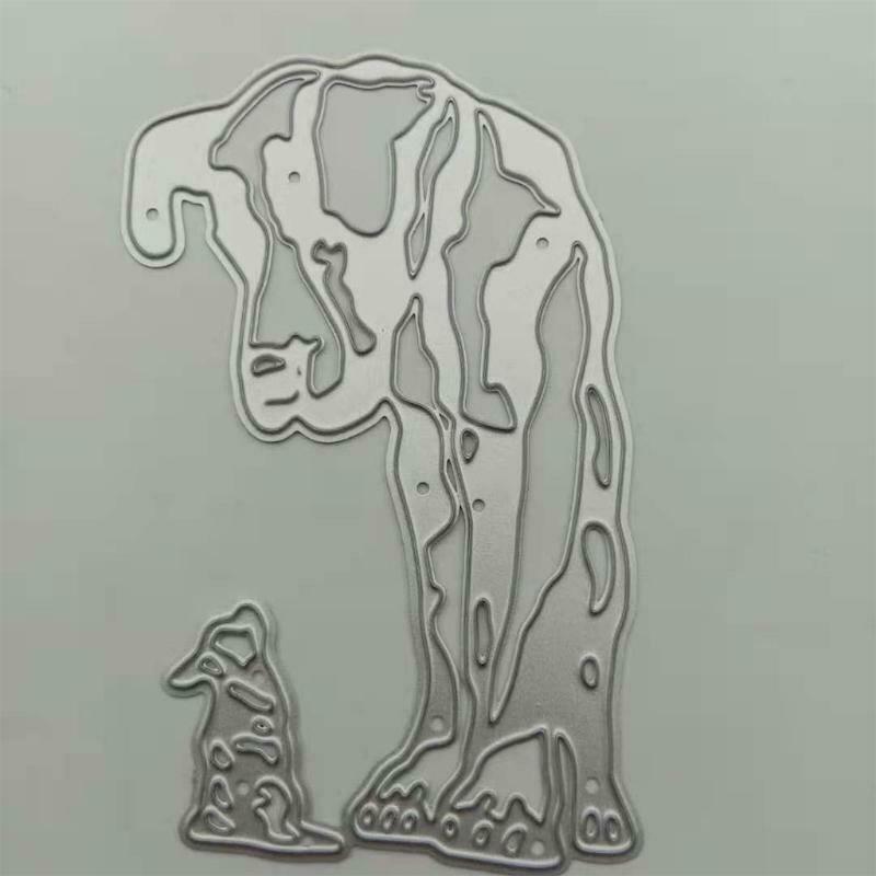Dogs Metal Cutting Dies Stencil DIY Scrapbooking Album Paper Card Template Mold