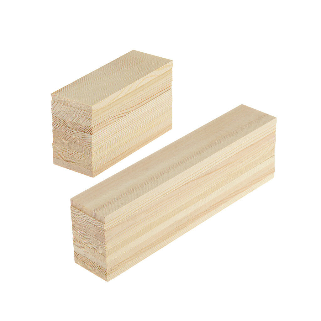 20 Natural Pine Wood Board Panels Craft Wood Plaque Sign DIY Modelling Craft