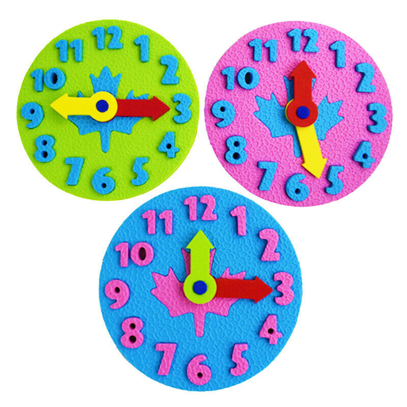 Manual Diy Clock Early Learning Education Baby Kids Toys Teaching Aids Math ToBD