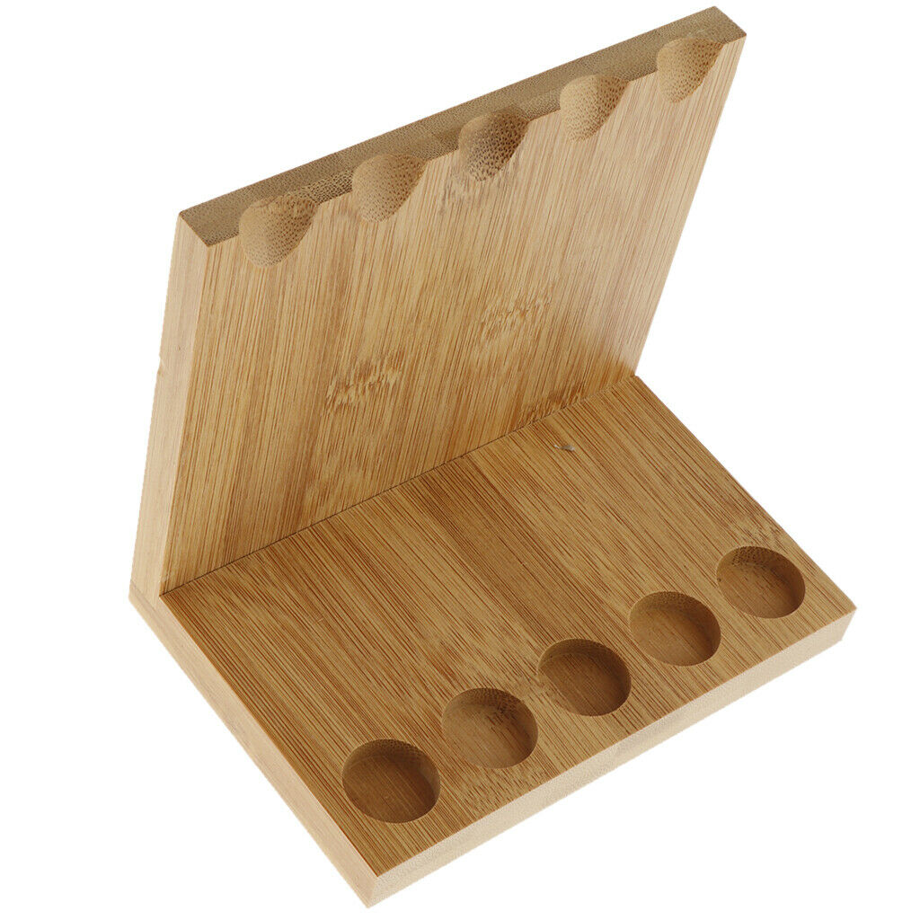 Deluxe Flat Tiers Wooden Bamboo Incense Stick Display Stands Hold 5 Incense