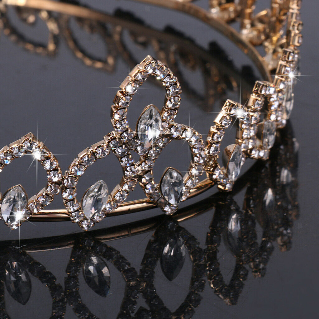 Bridal Wedding Crystal Tiara Crown Headdress Headband Hair Accessories