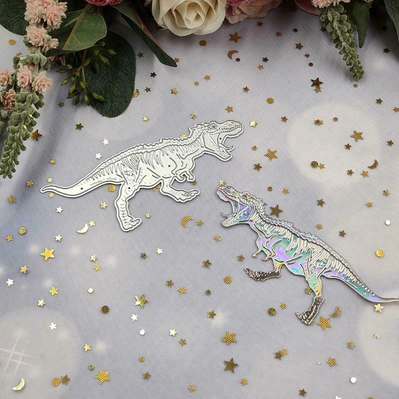 Embossing Template Dinosaur Shape for DIY Cards Die-Cuts Frame Carbon Steel