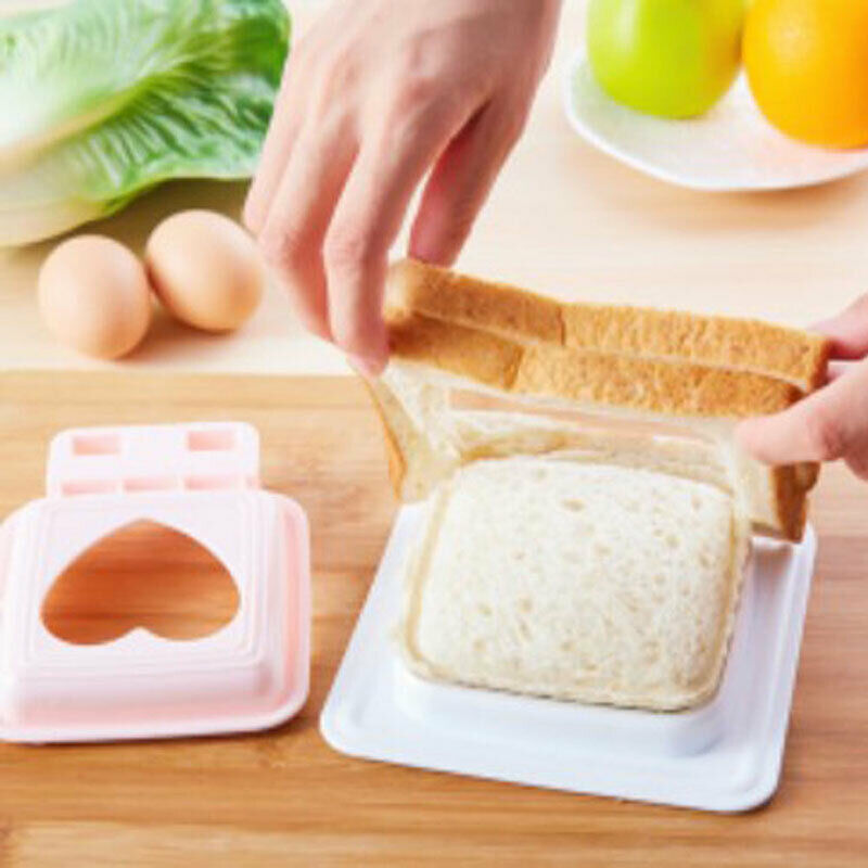 Portable Love Heart Shape Sandwich Bread Toast Maker Mold Mould Cutter DI.l8