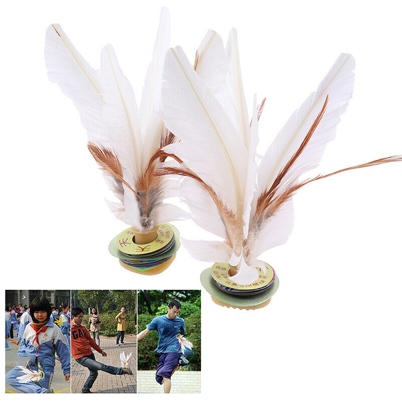 2pc China Jianzi Feather Shuttlecock For Fitness Entertainment Physical E.l8